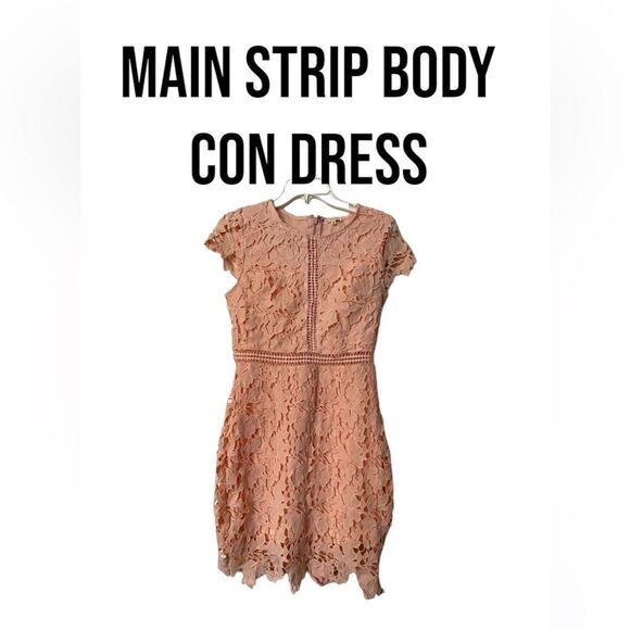 Main strip body con dress - Picture 1 of 8